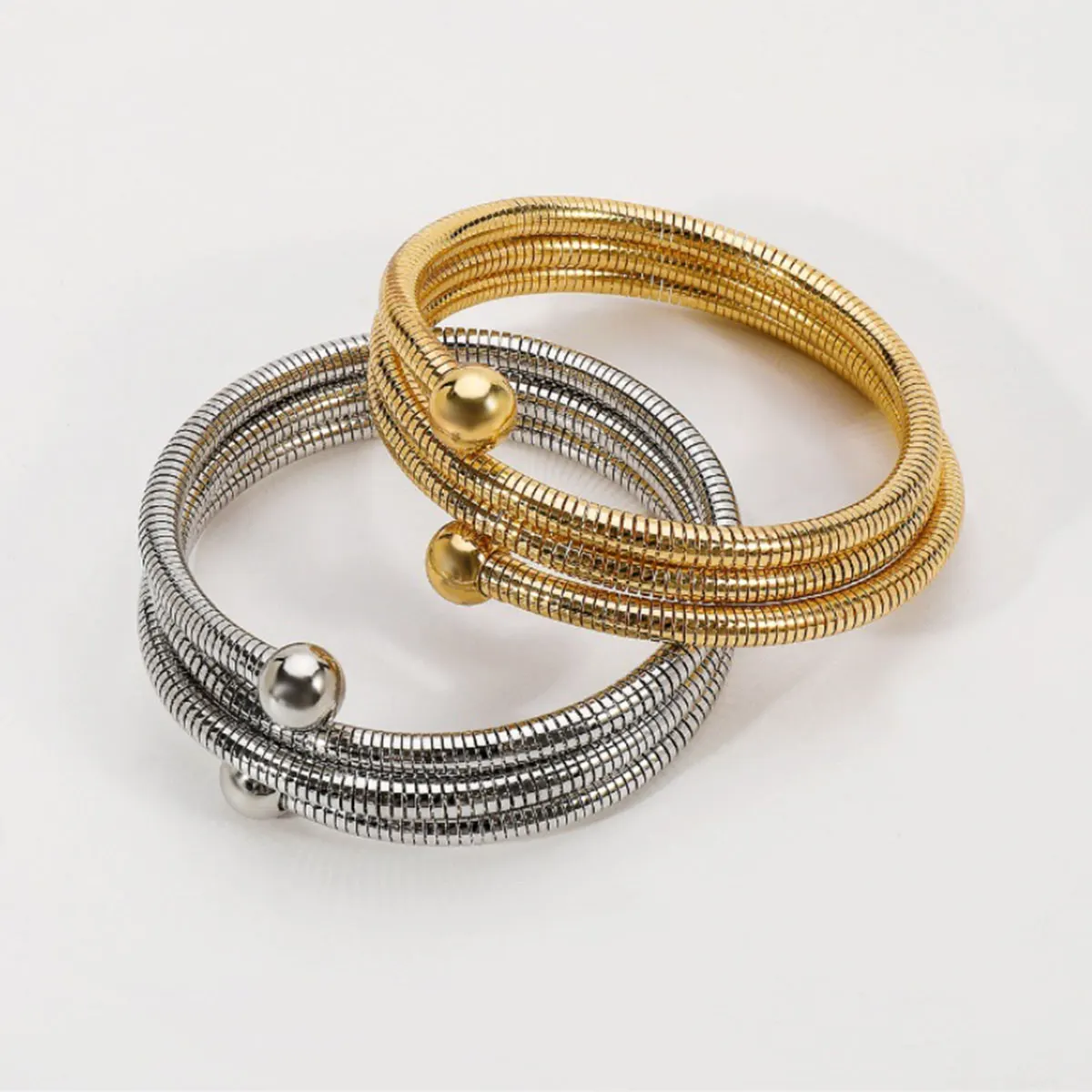 KMVEXO 2025 новые многослойные металлические широкие браслеты-манжеты винтажные