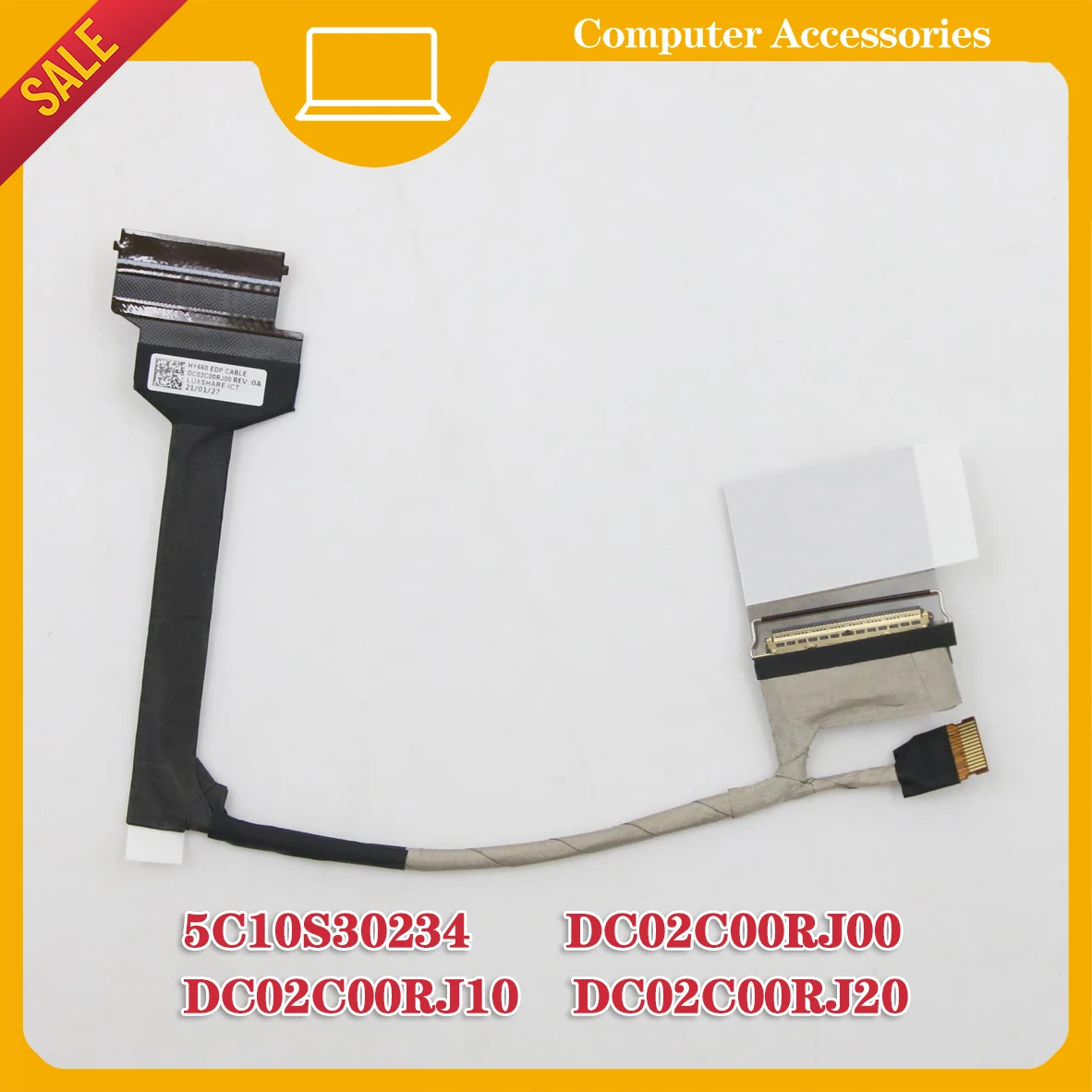 

For Lenovo Legion 5 Pro-16 AH6H 82JQ 16ACH6 82JS 16ITH6 82JF 16ITH6H 82JD 5C10S30234 DC02C00RJ20/10/00 EDP Lvds LCD cable