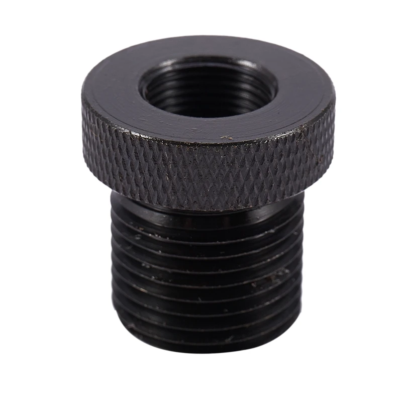 

1Pcs Automotive Car Oil Filter Threaded Adapter 1/2-28 To 3/4-16 Black