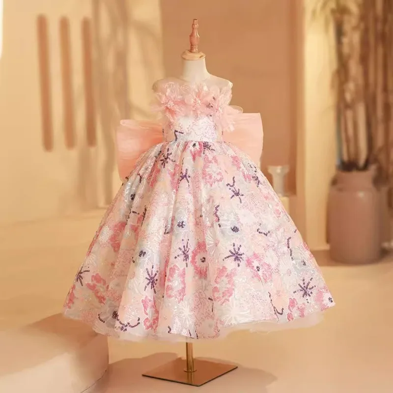 Бальное платье принцессы по индивидуальному заказу Vestidos цветочный дизайн