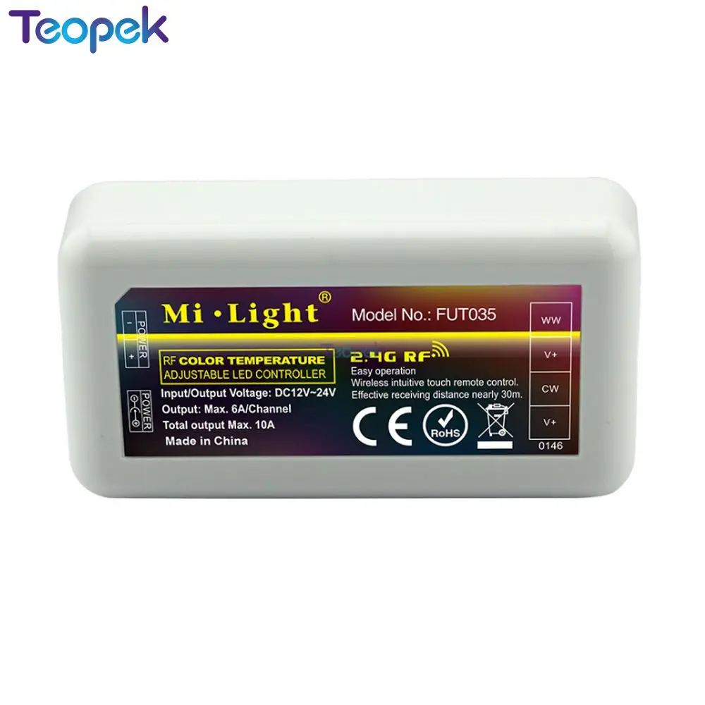 Беспроводной светодиодный контроллер MiBoxer 2 4G RF Remote Control / WiFi APP для одноцветной RGBW