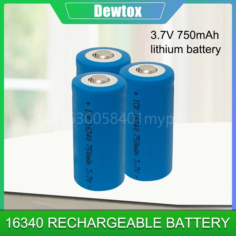Аккумуляторные батареи 3 7 в 750 мАч 16340 CR123A CR123 для лазерной ручки фонарика