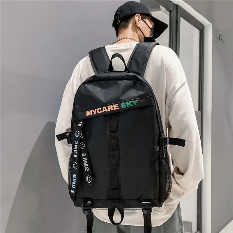 

Korean Trend Women Men Backpack School Bags for Teen Girl Boy Causal Travel Bagpack Female Male Rucksack Lady Student Bookbag