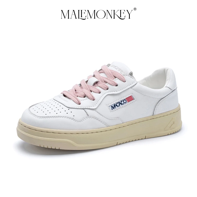 Casual Sport Shoes Women Flats 2023 High Qualtiy Round Toe Lace-up Comfortable Ladies Concise Breathable Female Shoes Handmade