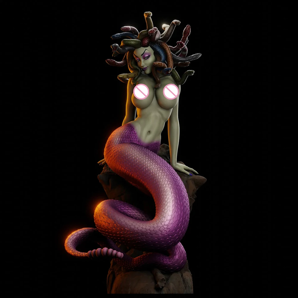 Модель 3d печати 1/24 набор красивых девушек Женская Змея демон для самостоятельной