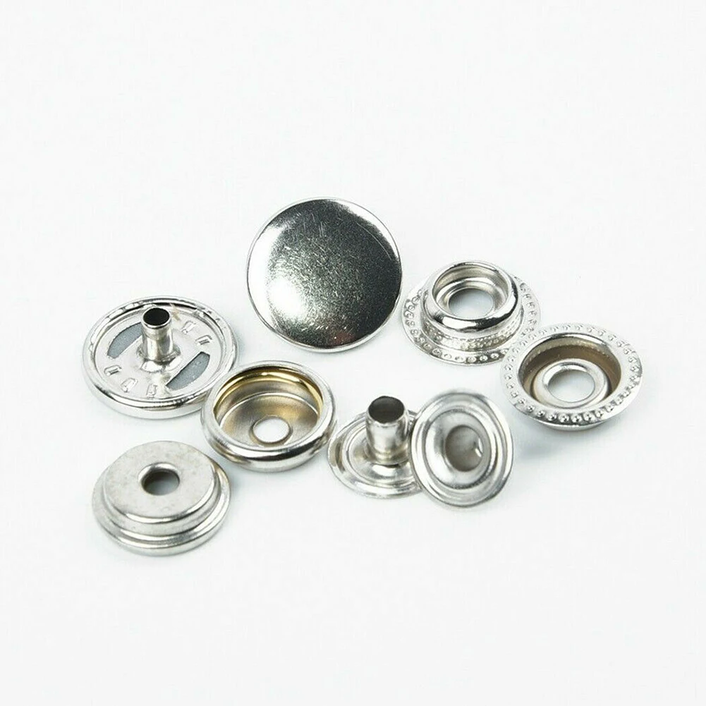 

204pcs Snap Fastener Kit Stainless Steel Press Stud Button Marine Grade Canvas Upholstery Boat Cover Snap Button Fastener Set