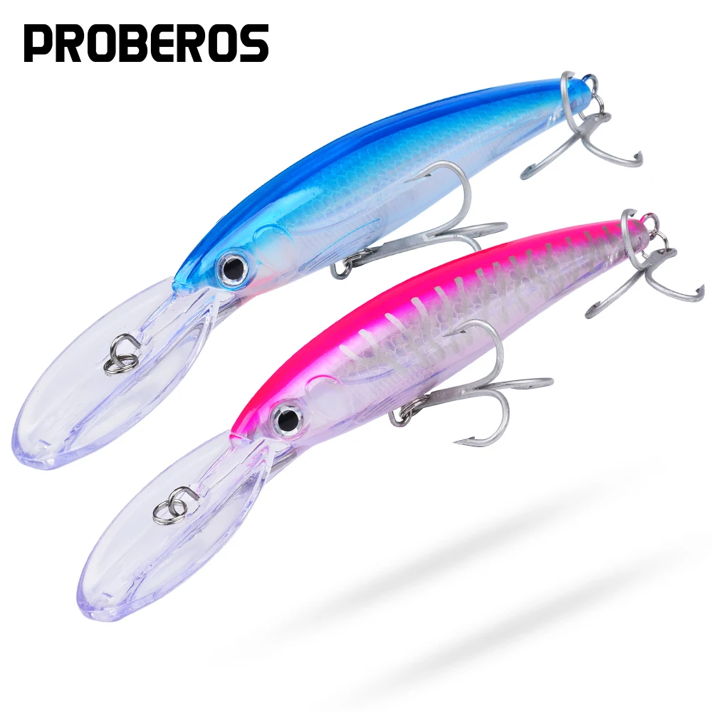 Фото 1PC 32g 50g 75g Big Floating Minnow Fishing Lure Bait Long Casting Saltwater Sea Bass Lures Hard Bait Minnow Fishing Tackle №4
