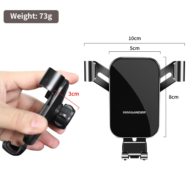 Подставка для навигации на вентиляционное отверстие Toyota Highlander RAV4 Yaris Corolla Prius Auris