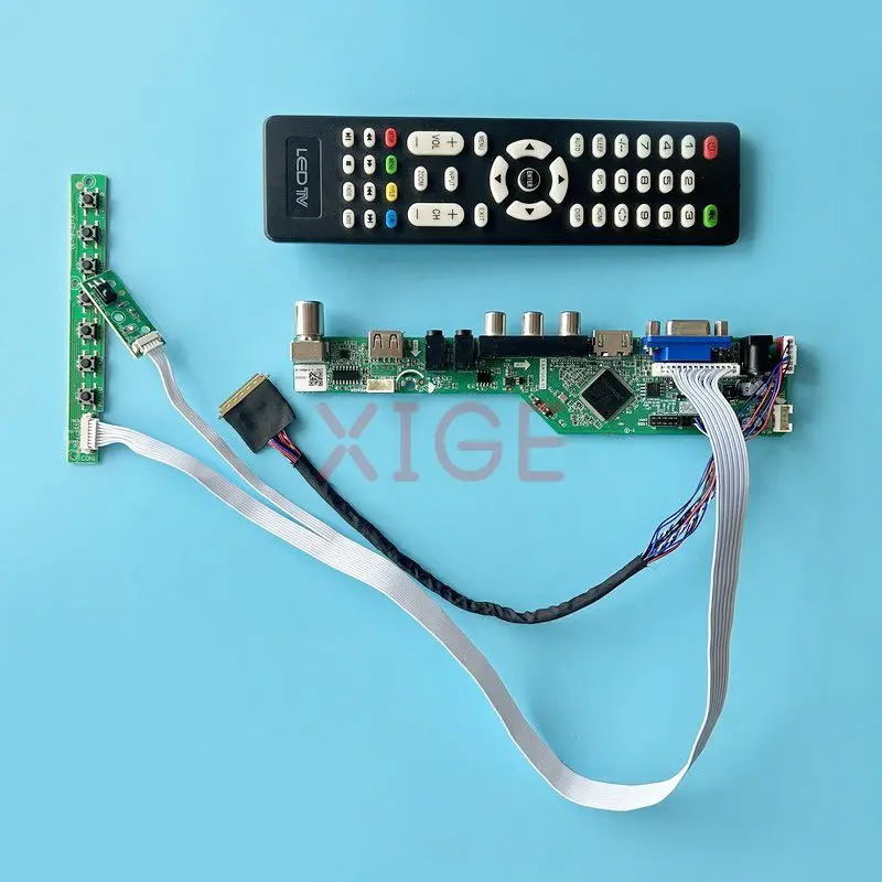 

For LTN133AT23 LTN133AT27 LCD Driver Controller Board Kit DIY Laptop Matrix TV Analog 13.3" USB+AV+HDMI+VGA LVDS 40-Pin 1366*768