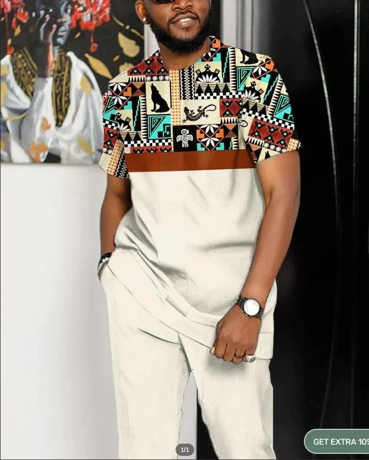 Pants Suit Fashion Summer Men's O-Neck T-Shirt 2-Piece Set Casual Street Short Sleeve Jogging Clothes Oversized Tracksuit Outfit