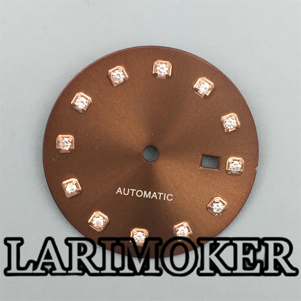 Циферблат LARIMOKER для часов с алмазным индексом 24 5 мм серебристый золотистый