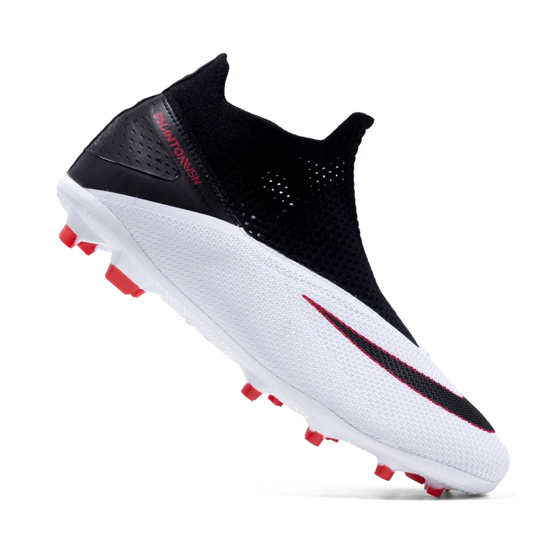Plus Size To 50# Football Shoes Men Breathable Indoor Spike Ankle Training Football Shoes Non-Slip Ultra Light Futsal Sneakers images - 4