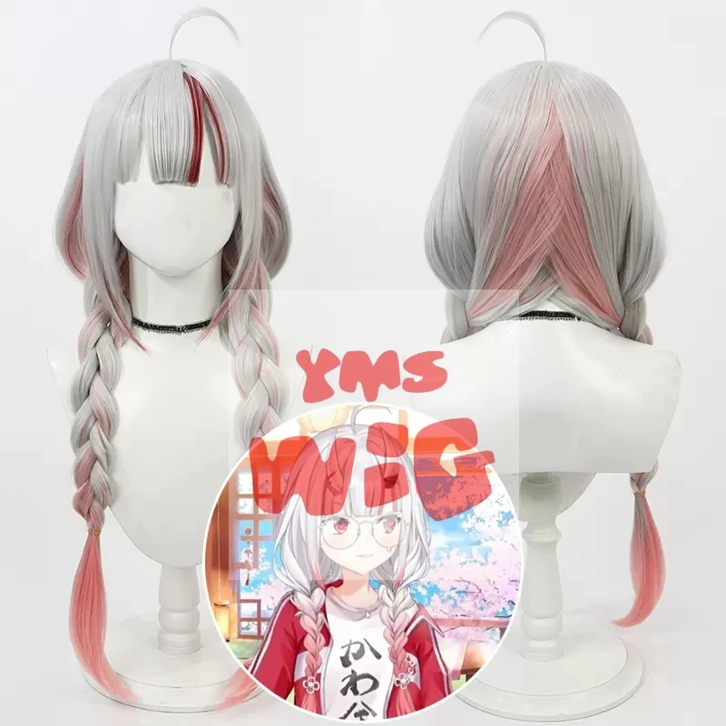 Виртуальный YouTuber VTuber Hololive Nakiri Ayame Косплей Парик Термостойкие синтетические