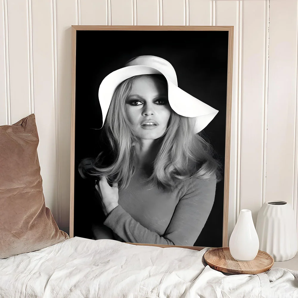 Brigitte Bardot Whitepaper Poster HD Quality Wall Art Painting Study Room Decor