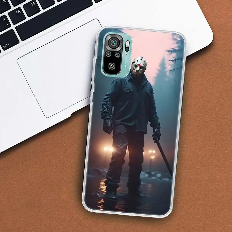 Чехол для телефона Film Horror J-Jason Voorhees Xiaomi Poco M3 M4 Pro M5 M5S X3 GT X4 NFC Mi X5 X6 X7 F6 F5 F4 F3 F2 F1 Cov