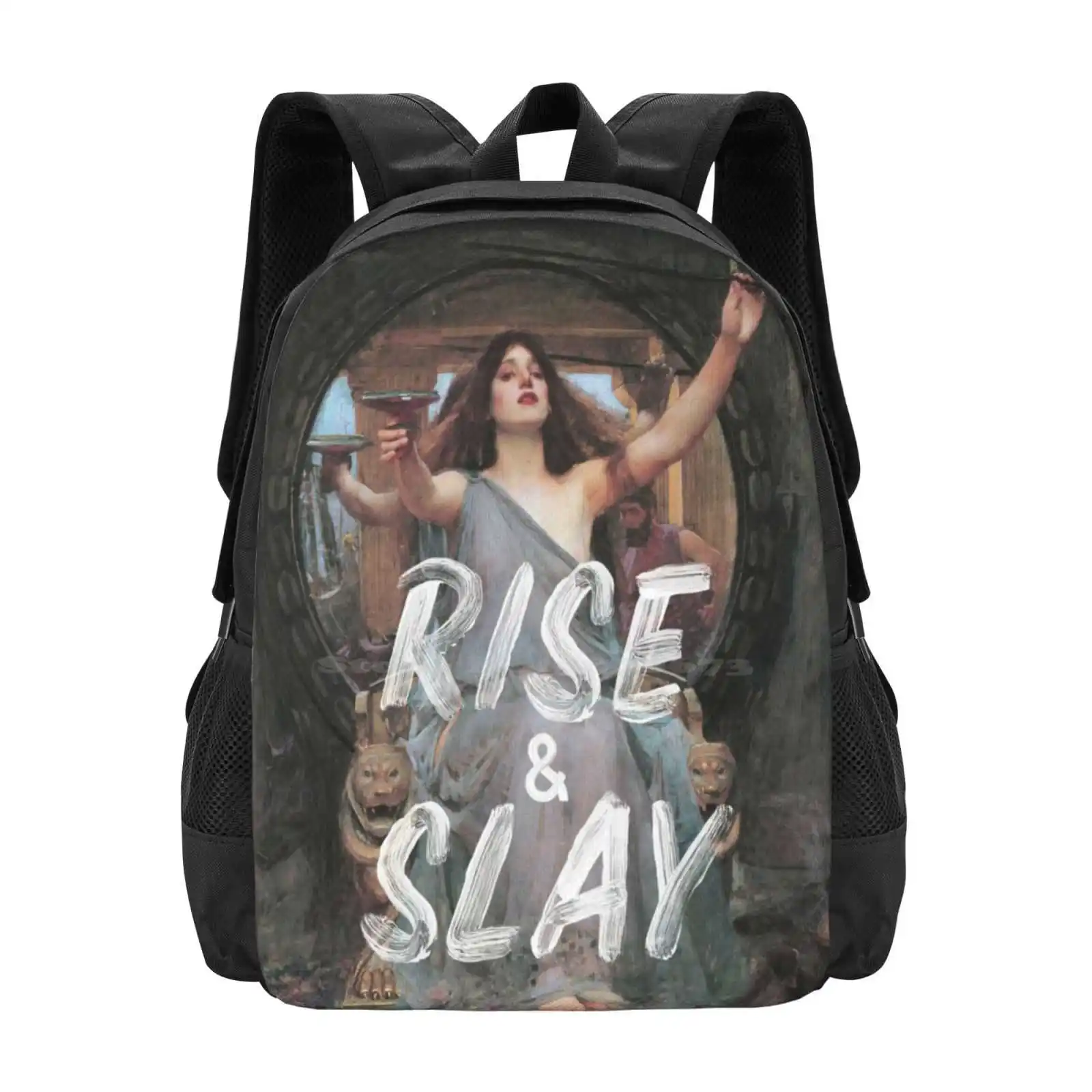 

Rise And Slay Bag Backpack For Men Women Girls Teenage Rise And Slay Gamer Games Humor Vintage Woman Typography Funny Quotes