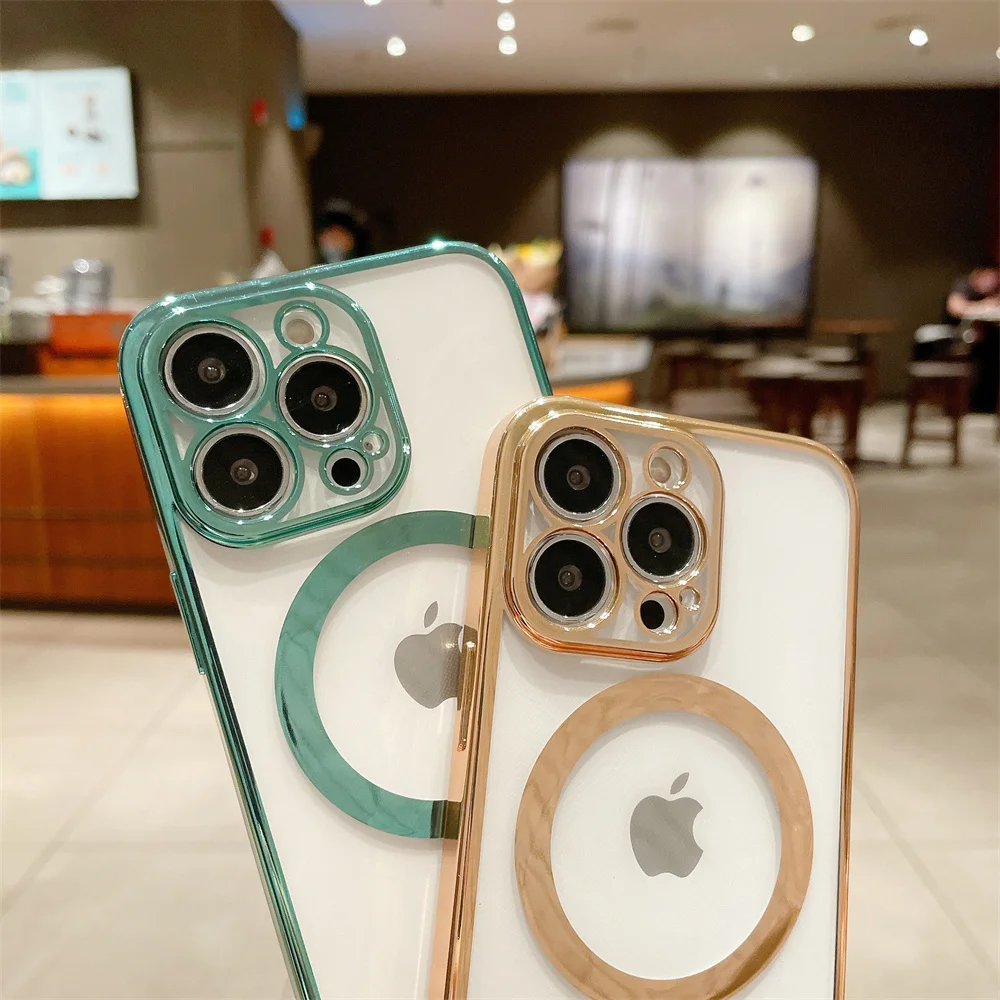 Чехол для телефона Iphone 13 Pro Max 12 11 6D электрозарядка беспроводной 38 магнитный