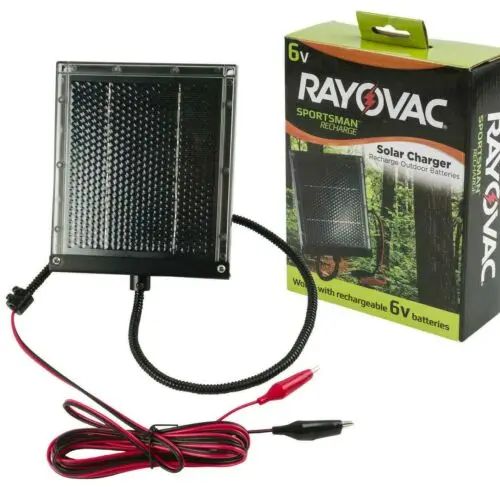 

Rayovac Sportsman Outdoor Solar 6-Volt Battery Charger Recharge outdor batteries