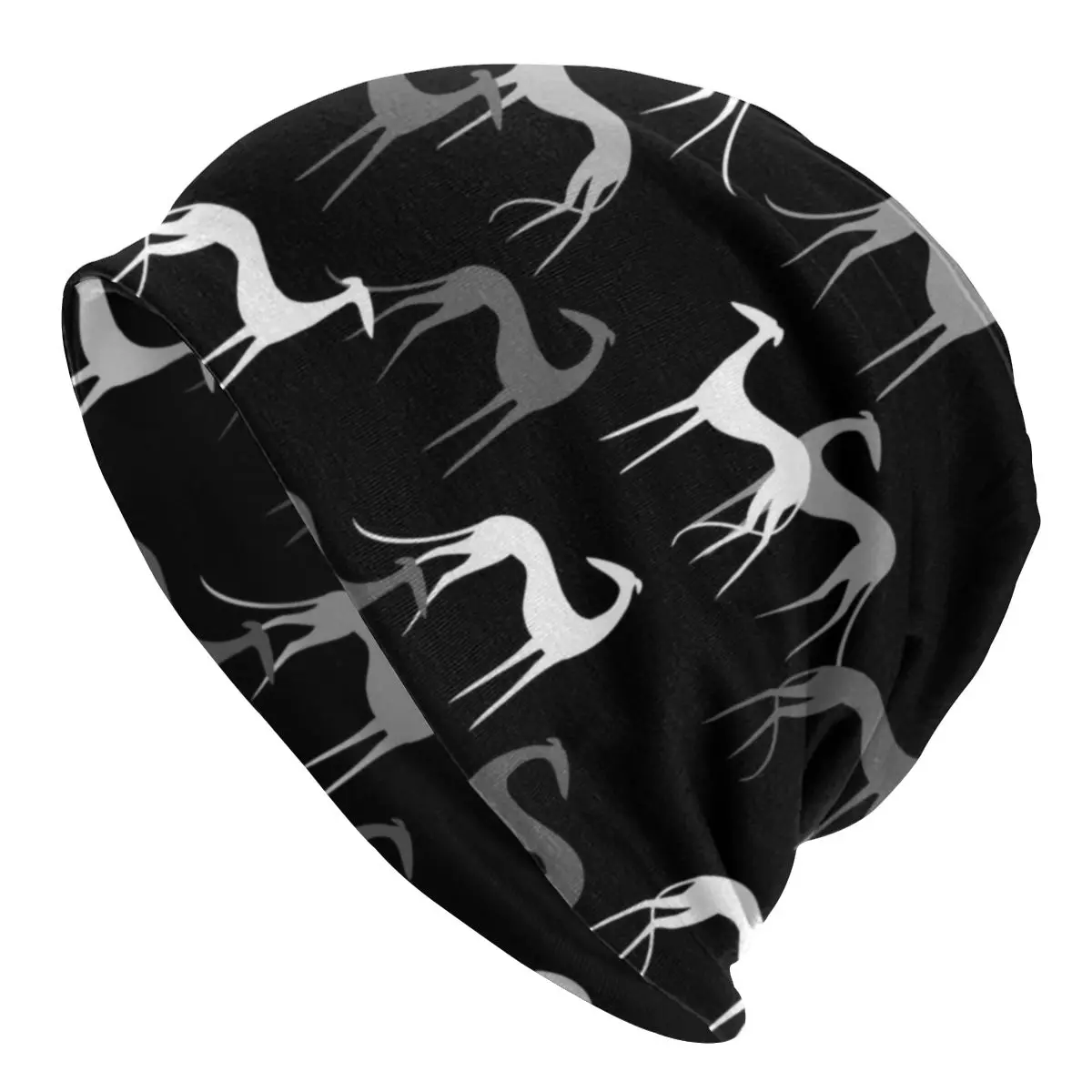 

Cute Sighthounds Slouchy Beanie Men Women Street Winter Warm Skullies Beanies Hats Adult Greyhound Whippet Dog Knit Bonnet Cap