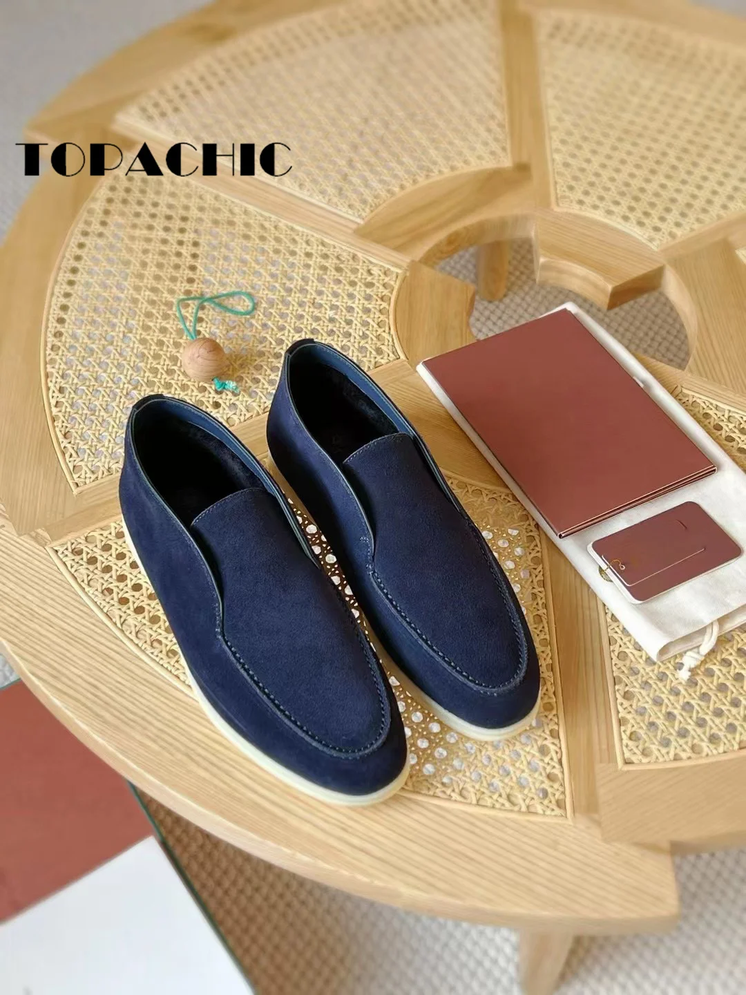 10.26 TOPACHIC-Мужская обувь из воловьей кожи с подкладкой шерсти и плюша сохраняющая