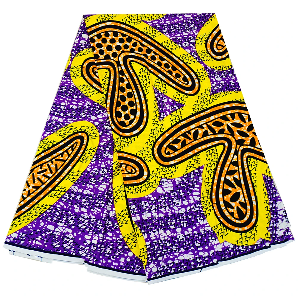 

Ankara African Prints Batik 2022 New Guaranteed Veritable 100% Cotton Original Real Wax For Wedding Party Dress Tissus 6Yards
