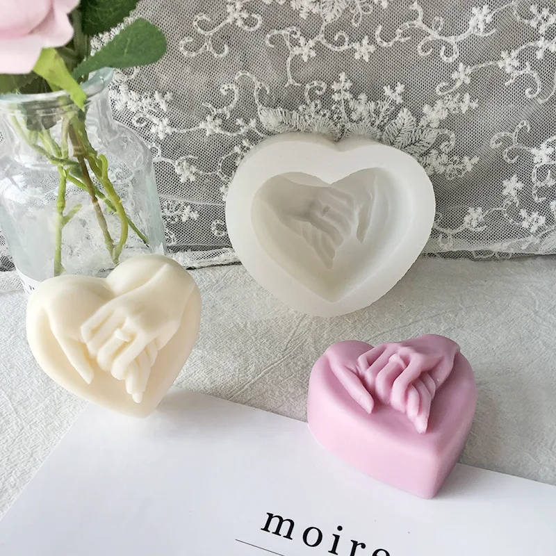 

Силиконовая 3D форма в форме сердца для мыла для рук, форма «сделай сам» для помадки, торта на День святого Валентина, формы для шоколада, инст...