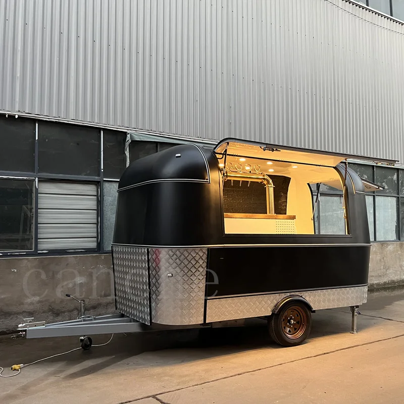 

Квадратный фургон европейского стандарта, Передвижной Прицеп для приготовления смузи, мороженого, барбекю, гамбургеров, фургон для приготовления пищи