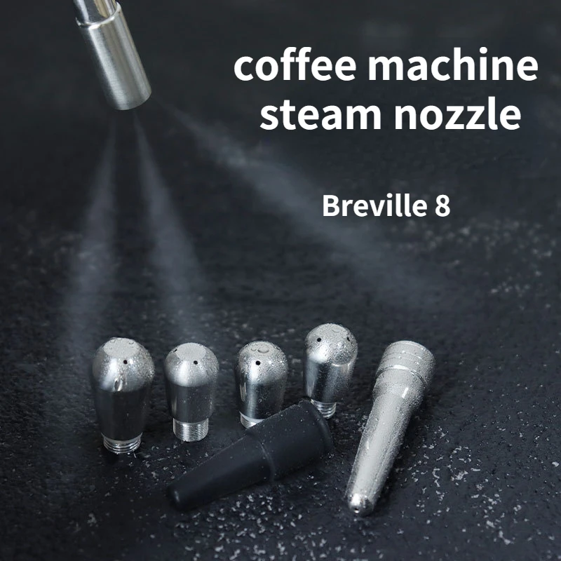 

Coffee Maker Steam 3/4 Hole Nozzle Multiple Holes Milk Foam Spout for Breville 8 Series Espresso Machine Tip Part Replacemen