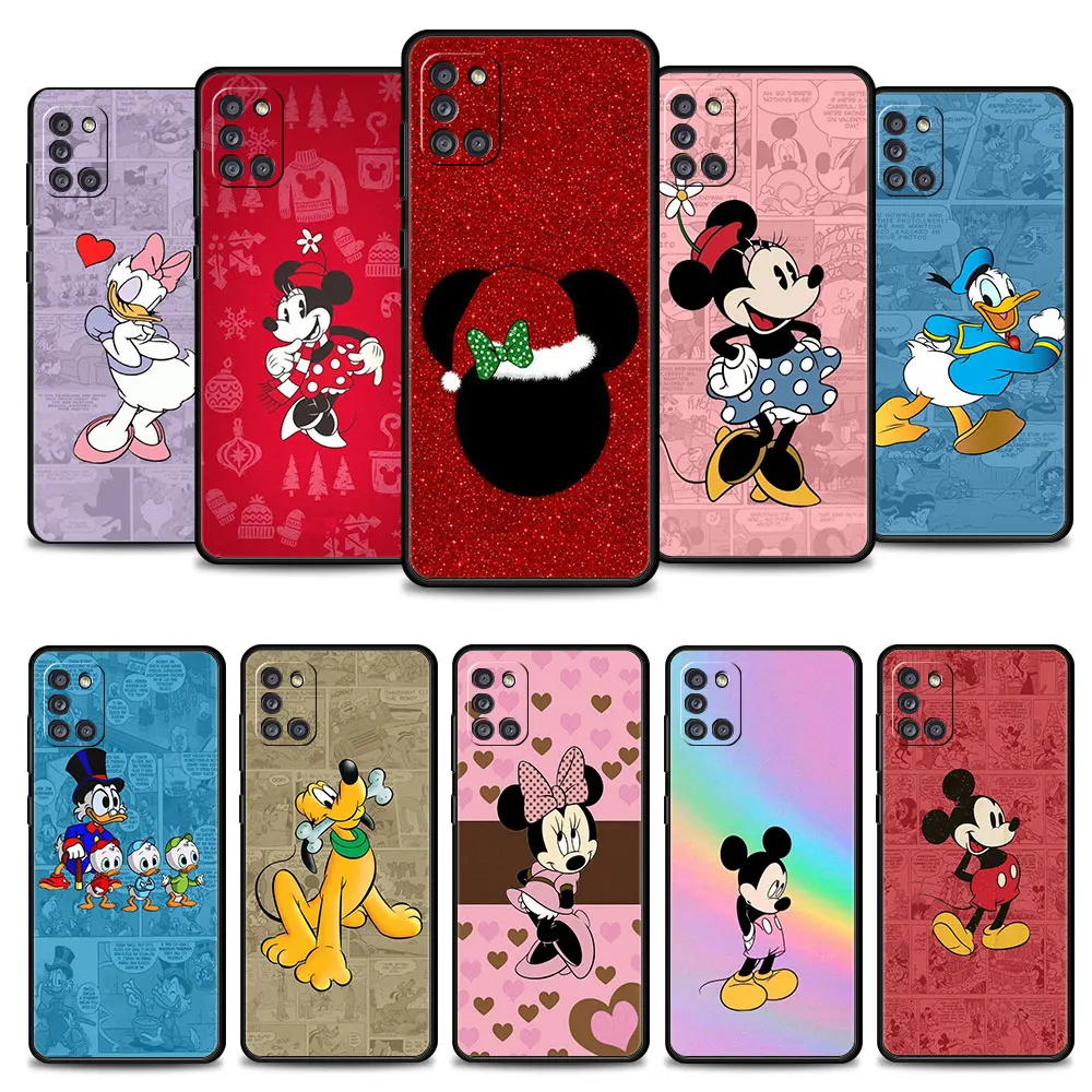 

Phone Coque Disney mickey minnie quadrinhos Silicone For Samsung Galaxy A02s A41 A51 A71 A72 A31 A12 A21s A32 4G A52 A73 A03s