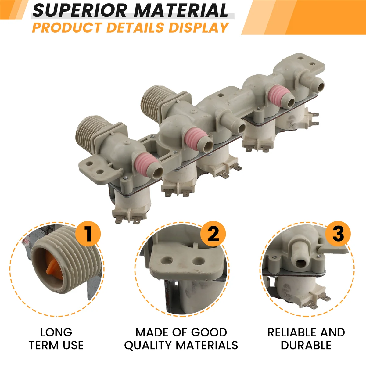 Электромагнитный впускной клапан для стиральной машины LG 1008F 5423G 12 В постоянного