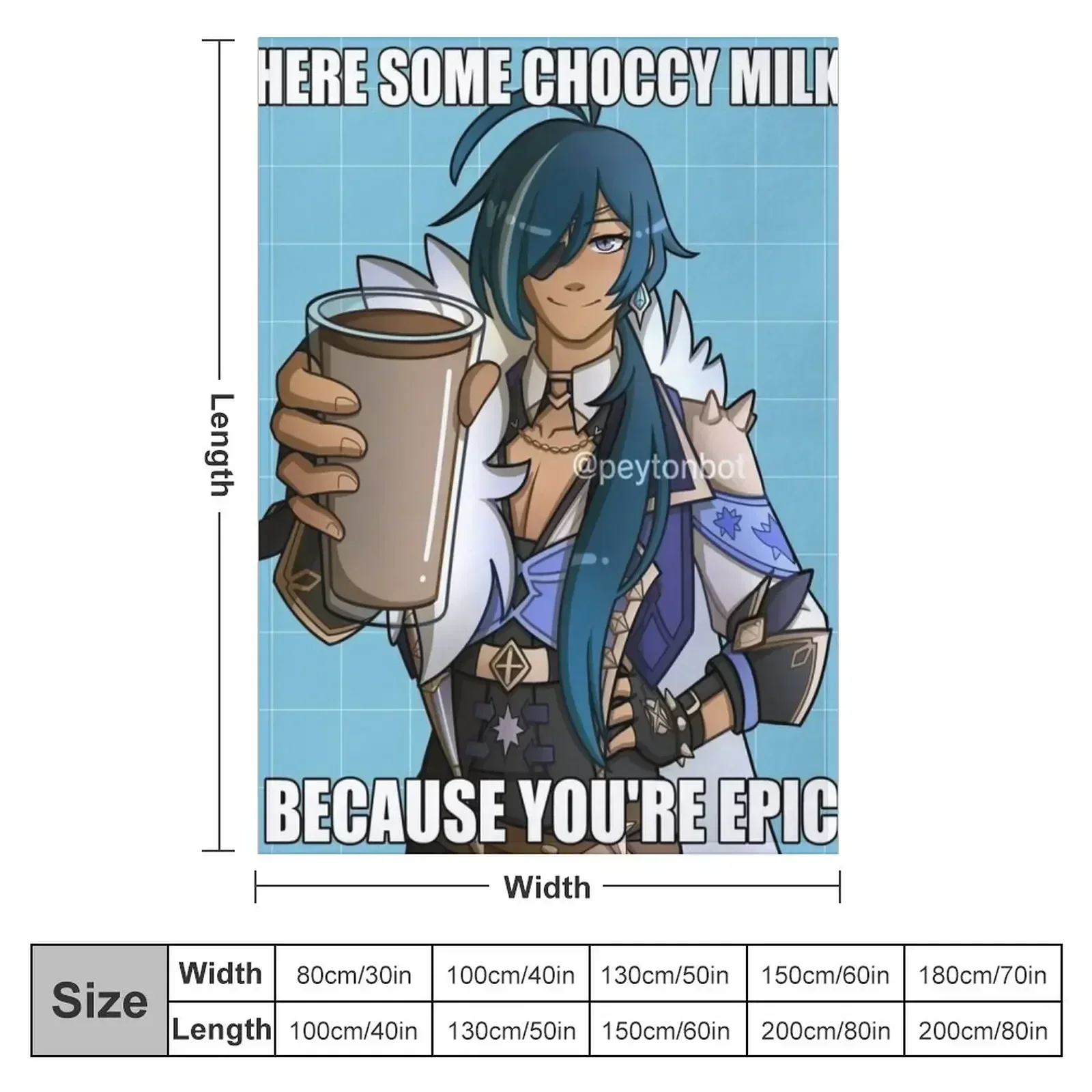 Новое одеяло Kaeya Gives You Choccy Milk теплое зимнее в стиле аниме