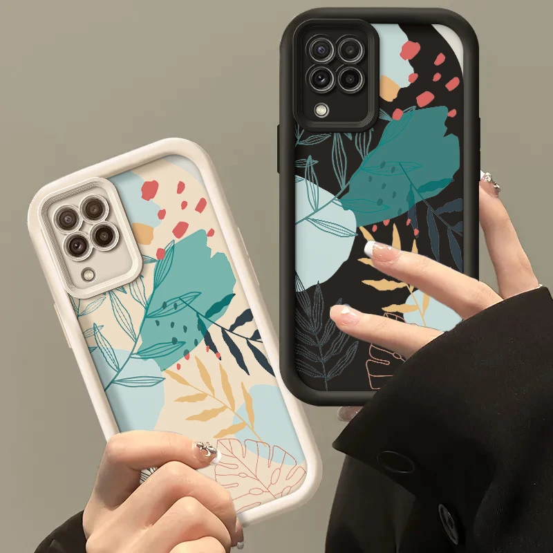 Чехол для Samsung Galaxy A22 M22 F22 M32 Мягкий Силиконовый противоударный чехол с рисунком
