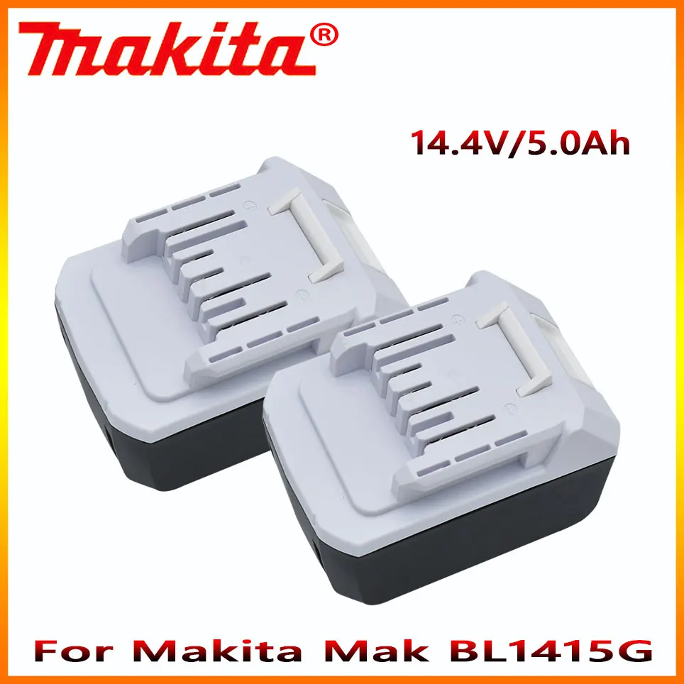 

14.4V Makita 5.0AH Rechargeable Li-Ion Battery For Makita Mak BL1415G BL1413G BL1460G DC18WA UH480D UH520D UM165D UR140D DMR106