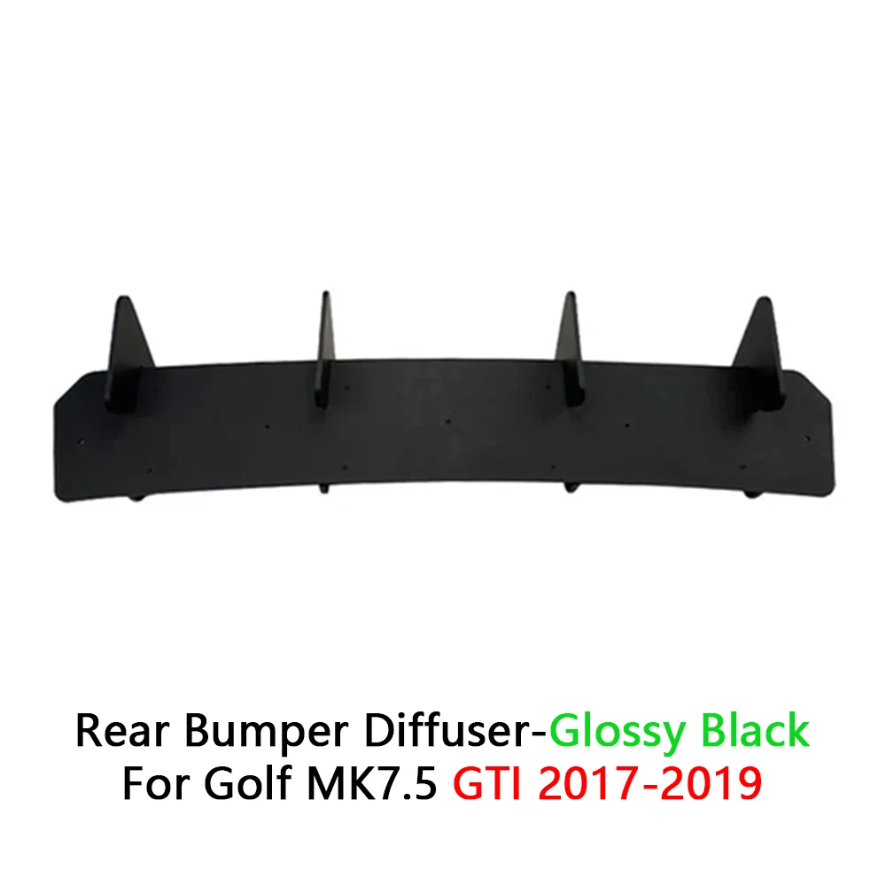 

Гольф MK7.5 GTI Диффузор для Volkswagen Диффузор заднего бампера Разветвитель крыла для VW 2017-2019 Аксессуары Авто Внешние детали ГОРЯЧИЕ