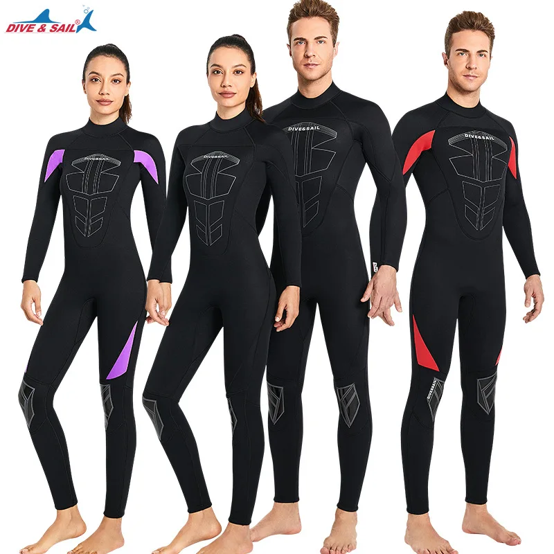 

Men's Wetsuits 3mm Neoprene Surf Scuba Diving Snorkeling Swimming One Piece Wetsuits Surfing Kitesurfing Clothing Equipment
