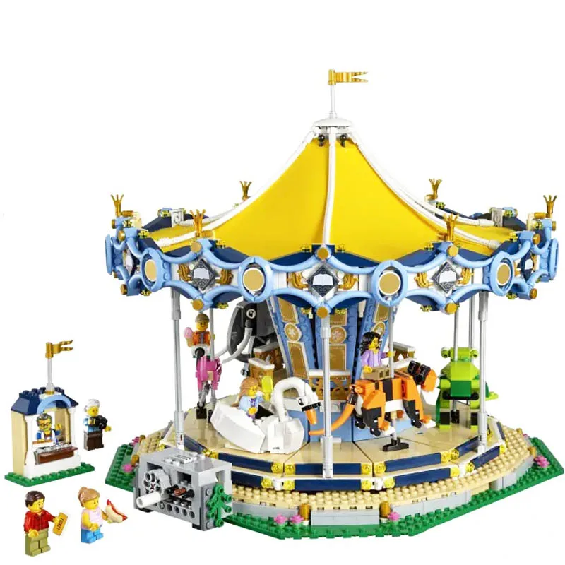 

Newest Brick Toys Ferris Wheel Carousel Roller Coaster Building Blocks