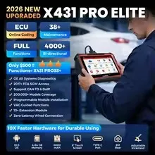 Фото Диагностический сканер LAUNCH X431 PRO Elite OBD2 с функцией 31-кратного сброса, поддержкой DOIP, CAN FD, совместимость с i-TPMS, X-PROG 3, VSP600, тестер батарей BST360. №3