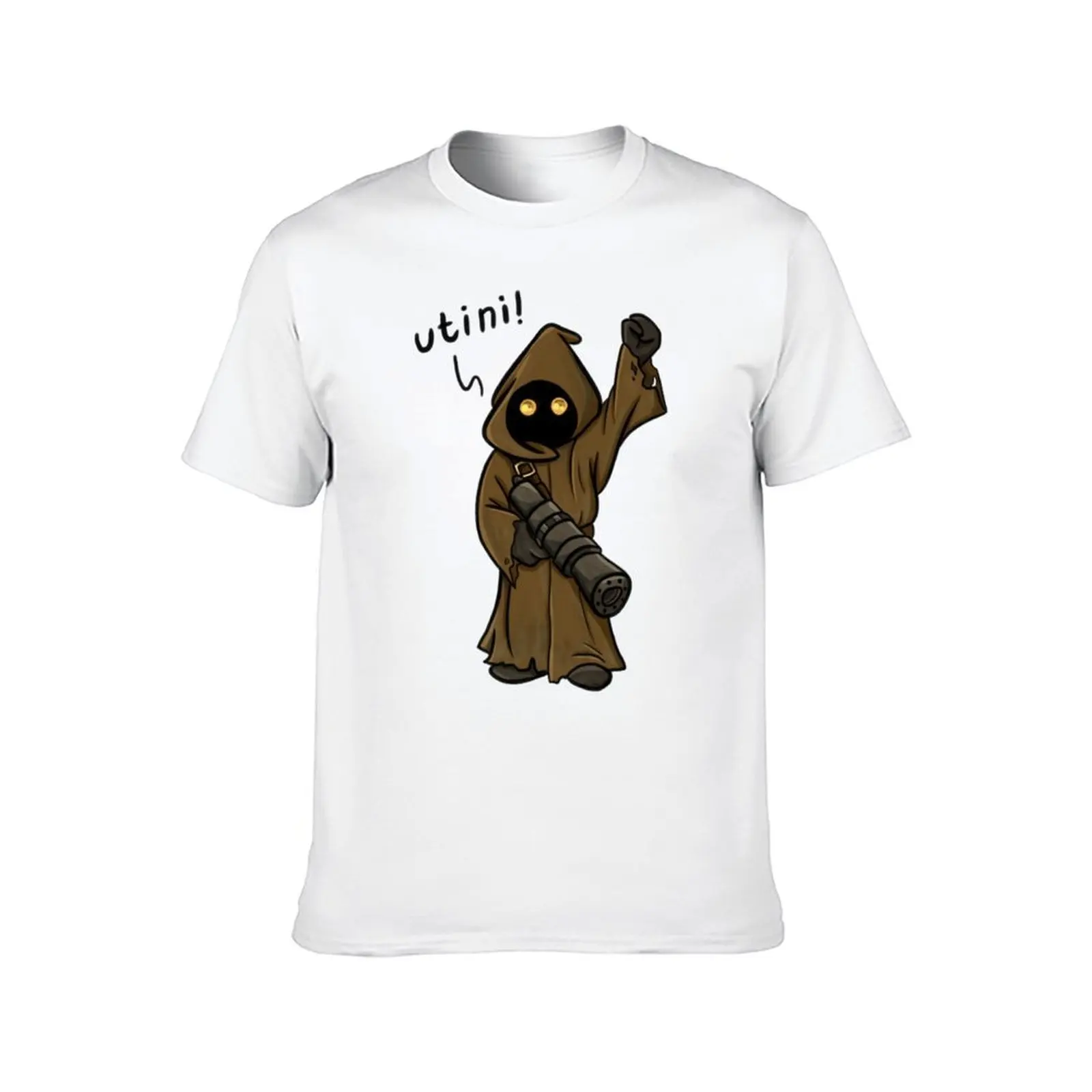Фото Utinni!!! - Футболка The Jawa, хлопковые футболки, мужские 100% забавные футболки, мужская футболка №2