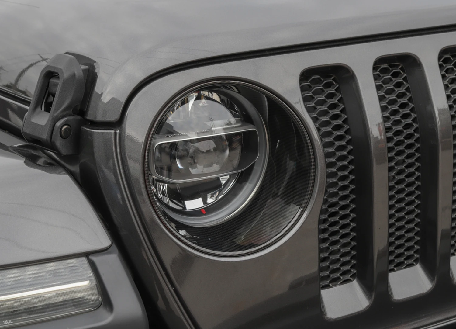 Декоративное кольцо для фар автомобиля Jeep Wrangler JL 2018 2019 2020 2021 2022 2023