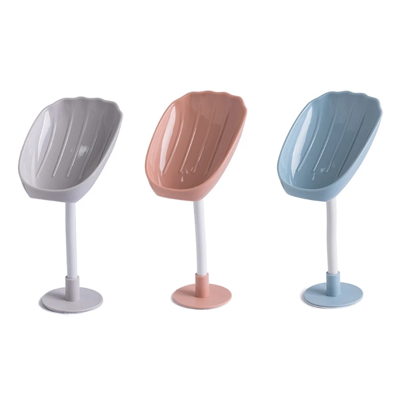 

Самосливающаяся подставка для мыла и губки с клейкой полкой для хранения мыла