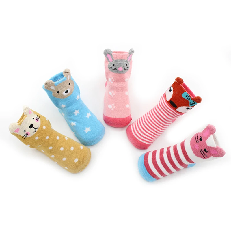 

Нескользящие носки с трехмерными ушками для детей