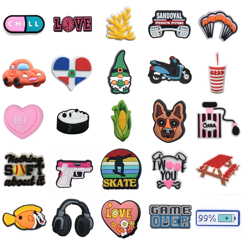 

Shoes Accessories Packs Boy Para Pins Wholesale Bulk Men Decorations for Crocs Gifts Set Jeans Girl Women Charm Shoe Charms Kids