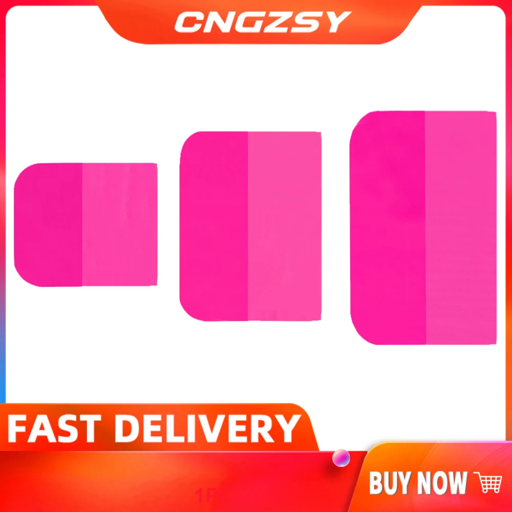 

TPU Carbon Fiber Car Film Install Squeegee Pink Green Scraper PPF Vinyl Wrap Water Ice Wiper Auto Household Cleaning Tint Tool