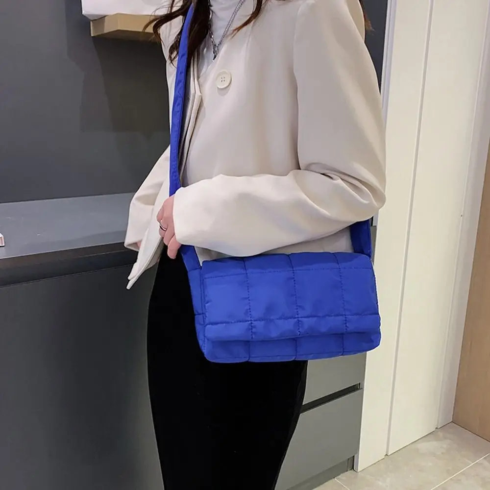 

Nylon Plaid Pattern Small Square Bag Crossbody Bag Fashion Messenger Bags Versatile Casual Simple Phone Bag Shoulder Bag