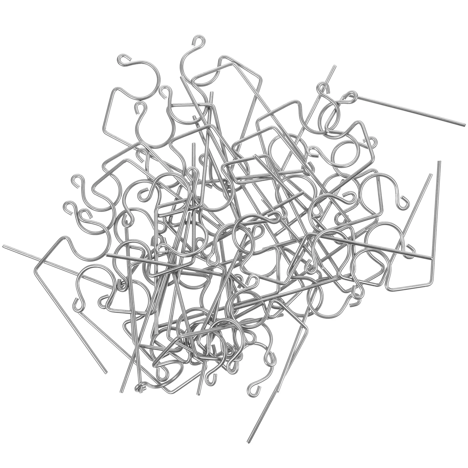 

50pcs String Lamp Hanging Hooks Metal Hangers Hooks Outdoor Lights Gutter Hooks