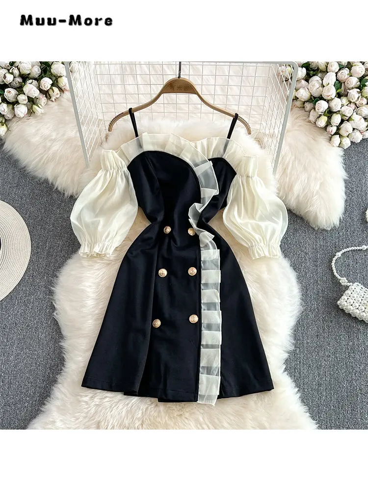 

Женское Повседневное платье с открытыми плечами, однотонное облегающее платье с рюшами и воротником-лодочкой, лето 2023