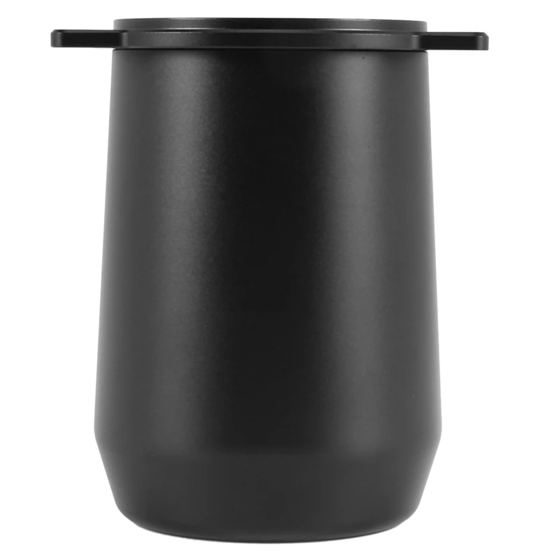 

2X Stainless Steel Coffee Dosing Cup Sniffing Mug Powder Feeder Part For 54Mm Espresso Machine Coffee Dosing Cup Black