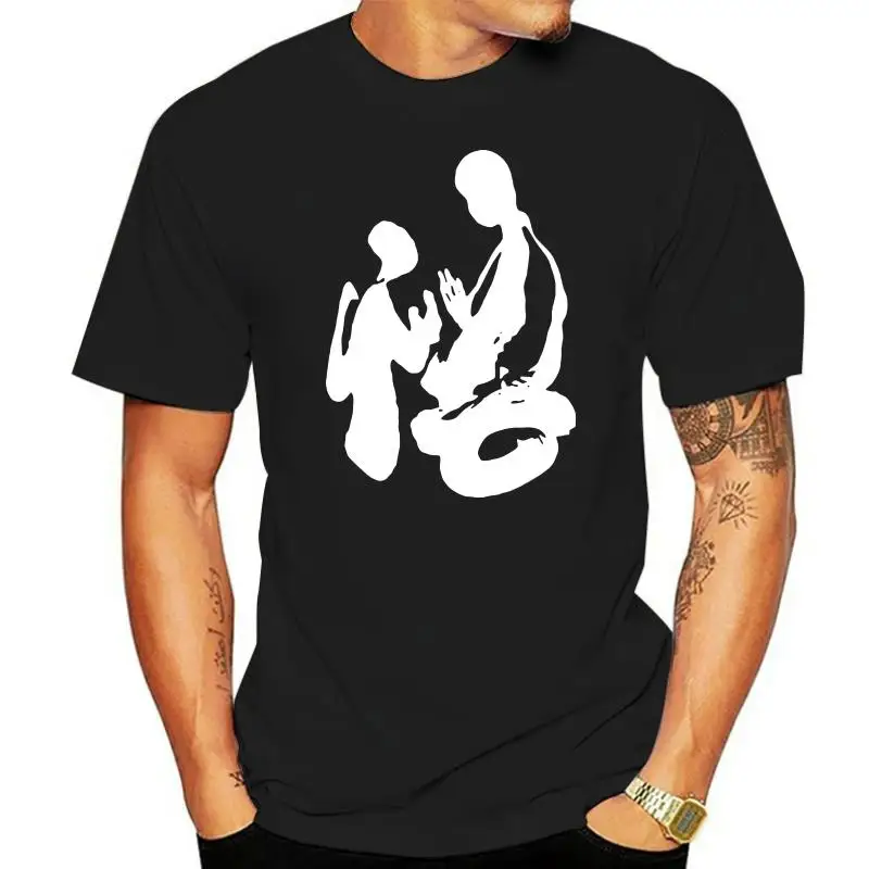 

2022 Boutique T-shirt Chinese Calligraphy Enlightenment Word Printing Tshirt Chinese Style Men's Street Casual T-shirt