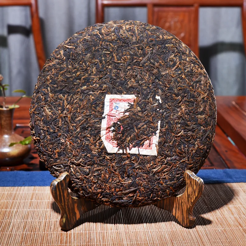 2018 Yr 357g Puer Tea 5A China Yunnan Ripe Pu-erh Tea Golden Bud Cooked Pu-erh Tea for Health Care Lose Weight Tea Pot