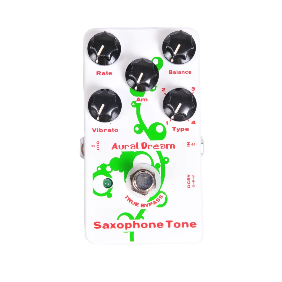 Aural Dream Saxophone Tone Synthesis Guitar Pedal Synth Mod Pitchshift Harmony Octave Vibrato Tremolo Rotary Delay Organ Effect